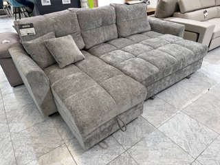 Sofá Cama Moderno Gris con 2 Arcones