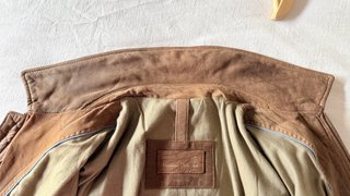 Chaqueta Cuero Hombre Massimo Dutti Marrón