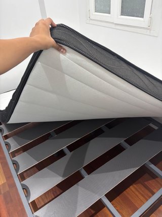 Struttura letto 135x190 con materasso in memory foam