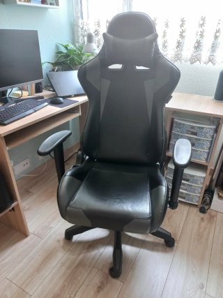 Silla Gaming Negra y Gris