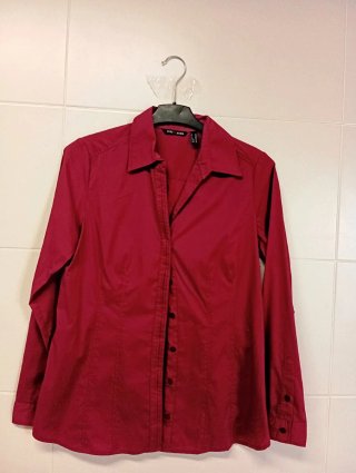Camisa Punt Roma Color Vino