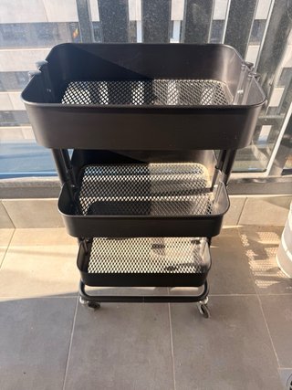 Carrito Ikea RÅSKOG Negro