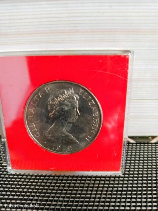 Moneda 25 New Pence Gibraltar 1972