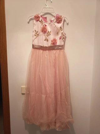 Disfraz de princesa rosa con flores