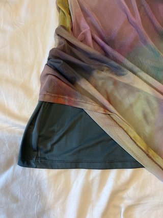 Vestido Tie-Dye Morado y Amarillo Pull&Bear