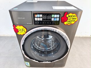LAVADORA CECOTEC INOX 12 KILOS 1400 RPM. A+++