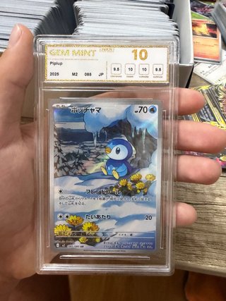 Carta Pokémon Piplup AR 085/080 Graduada NXR
