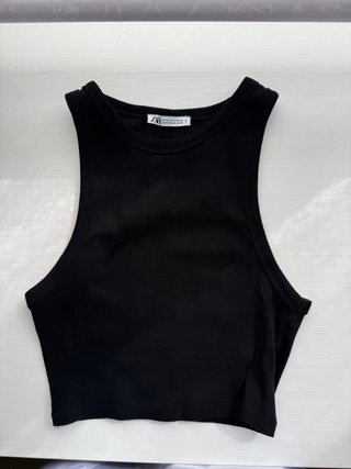 Top de tirantes negro Zara