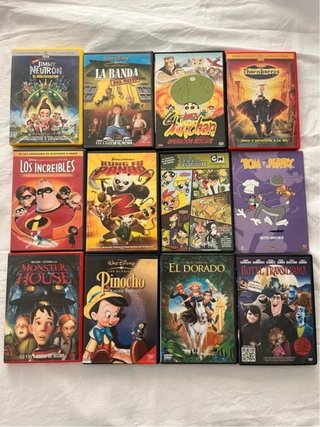 Pack 12 Películas Infantiles en DVD