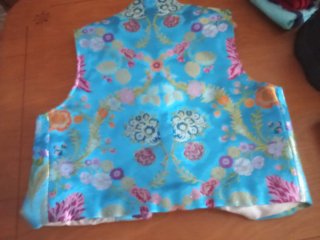 Traje fallero chaleco estampado