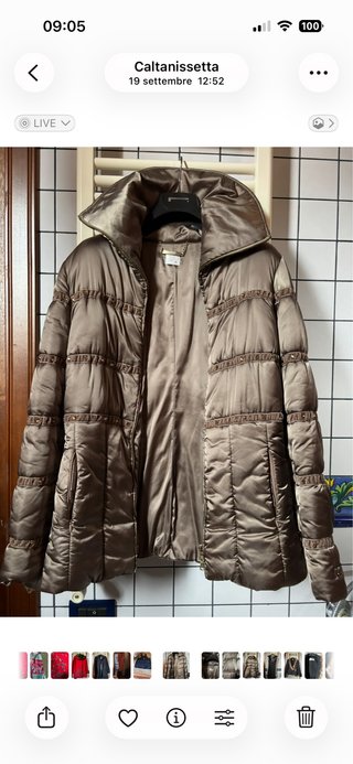 Giubbotto donna marrone/oro