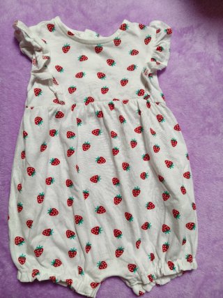 Mono ranita bebé niña fresas 6 meses