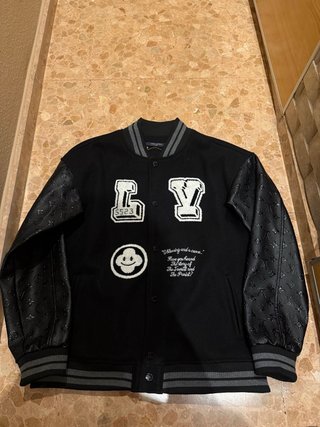 Chaqueta Louis Vuitton Varsity Negra