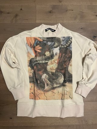Felpa Palm Angels panna nuova prezzo trattabile