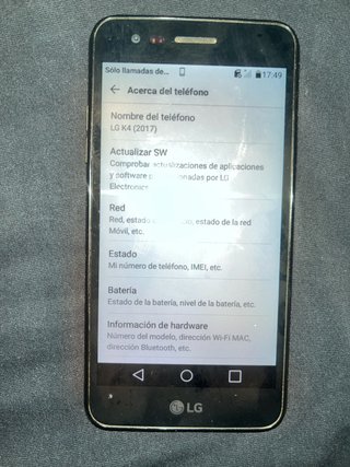 LG K4 (2017) Nero
