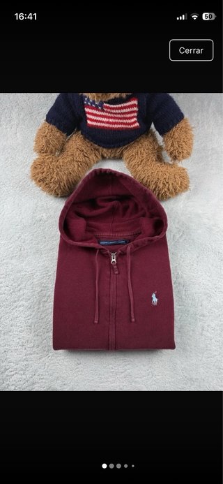 Sudadera Polo Ralph Lauren Roja Talla xs