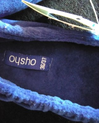 Zapatillas Oysho Azules Talla 36/37