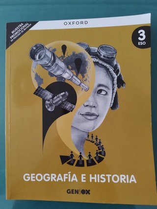 Libro SIN ESTRENAR Geografía Historia 3 ESO Oxford