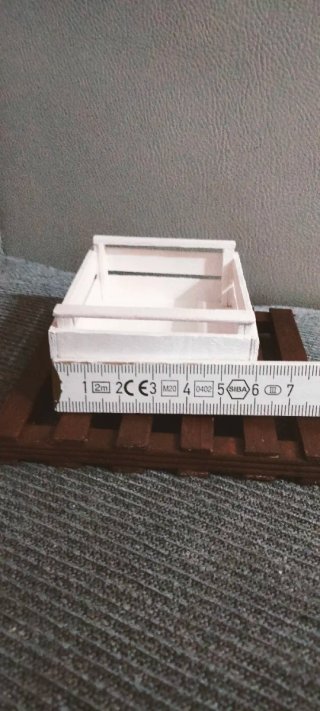 Scatola di legno shabby