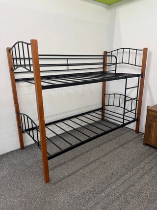 Litera Madera y Metal 90x190 Nueva