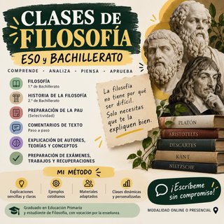 CLASES DE FILOSOFÍA | ESO y BACHILLERATO