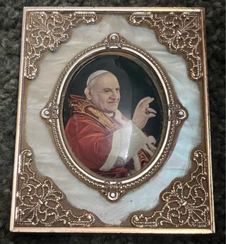 Cuadro antiguo de Juan XXIII. Hecho en Italia