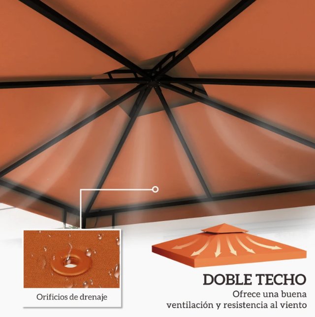 Techo Cenador Repuesto 3x3m