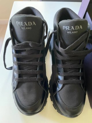 Zapatillas Botines Prada Milano Negras