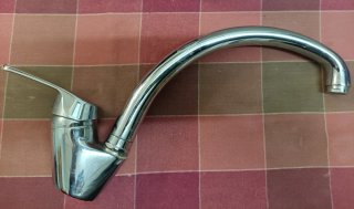 Grifo de cocina y lavadora cromado
