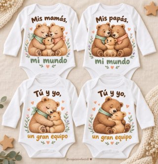 Bodys Bebé Osos Amorosos