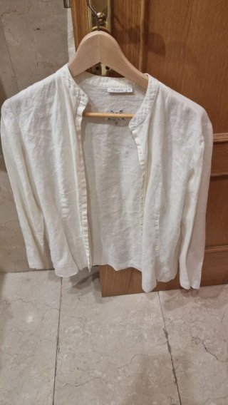 Camisa de Lino Blanca Trucco