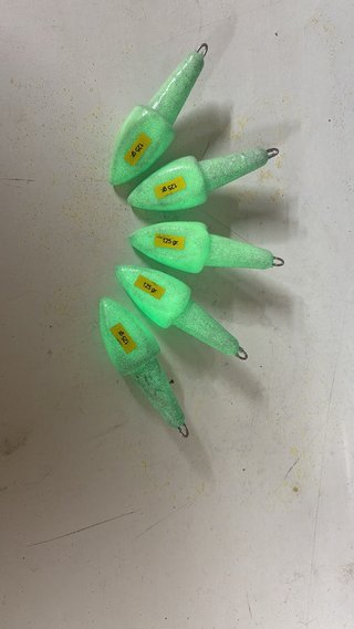 Set 5 Piombi Surf Casting Fluo 125g