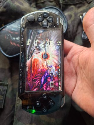 Sony PSP 3000 Carcasa Negra Transparente