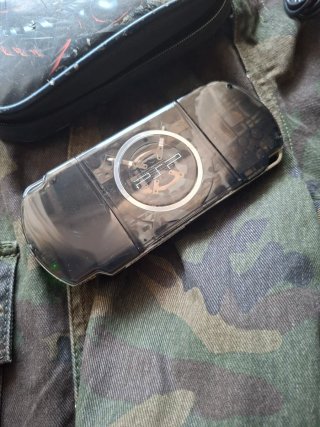 Sony PSP 3000 Carcasa Negra Transparente