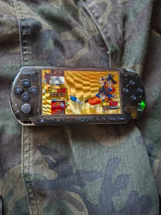 Sony PSP 3000 Carcasa Negra Transparente
