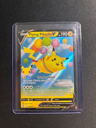 Carta Pokémon Flying Pikachu V Celebrations