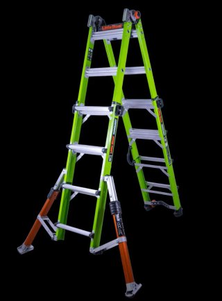 Escalera Little Giant Fibra Verde Telescopica