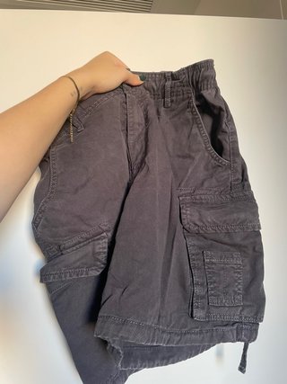 Pantalones Cortos Cargo Grises