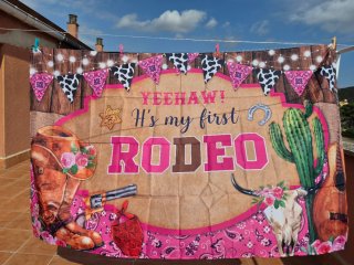Lona Decorativa Fiesta Temática Rodeo Vaquera