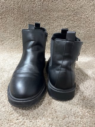 Botines negros Zara cremalleras