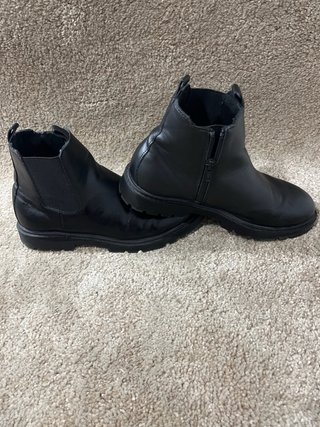 Botines negros Zara cremalleras