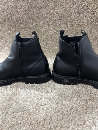 Botines negros Zara cremalleras