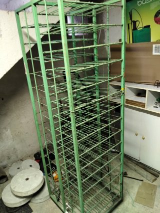 2 botelleros, Estantería, metálica para vino