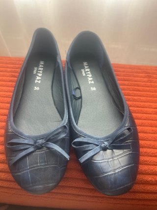 Manoletinas Marypaz azul marino niña talla 36