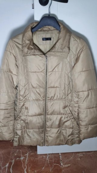 Abrigo acolchado beige Tex talla S