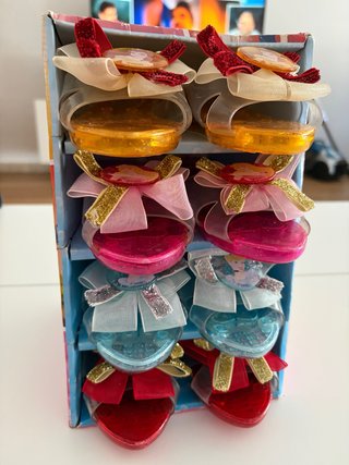 Set de 4 pares de tacones Princesas Disney