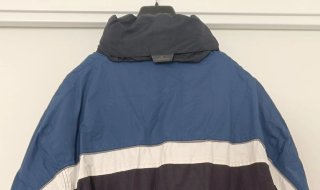 Anorak Nieve Hombre Negro y Azul. Talla XXL