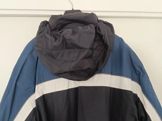 Anorak Nieve Hombre Negro y Azul. Talla XXL