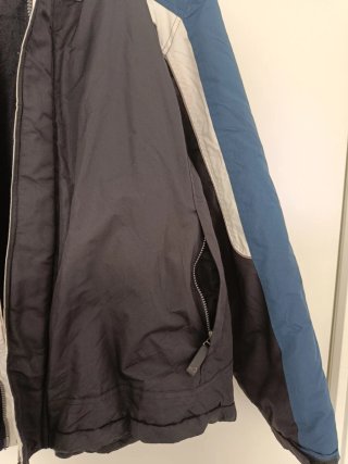 Anorak Nieve Hombre Negro y Azul. Talla XXL