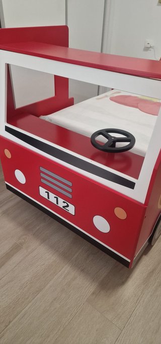 Cama Infantil Camión de Bomberos